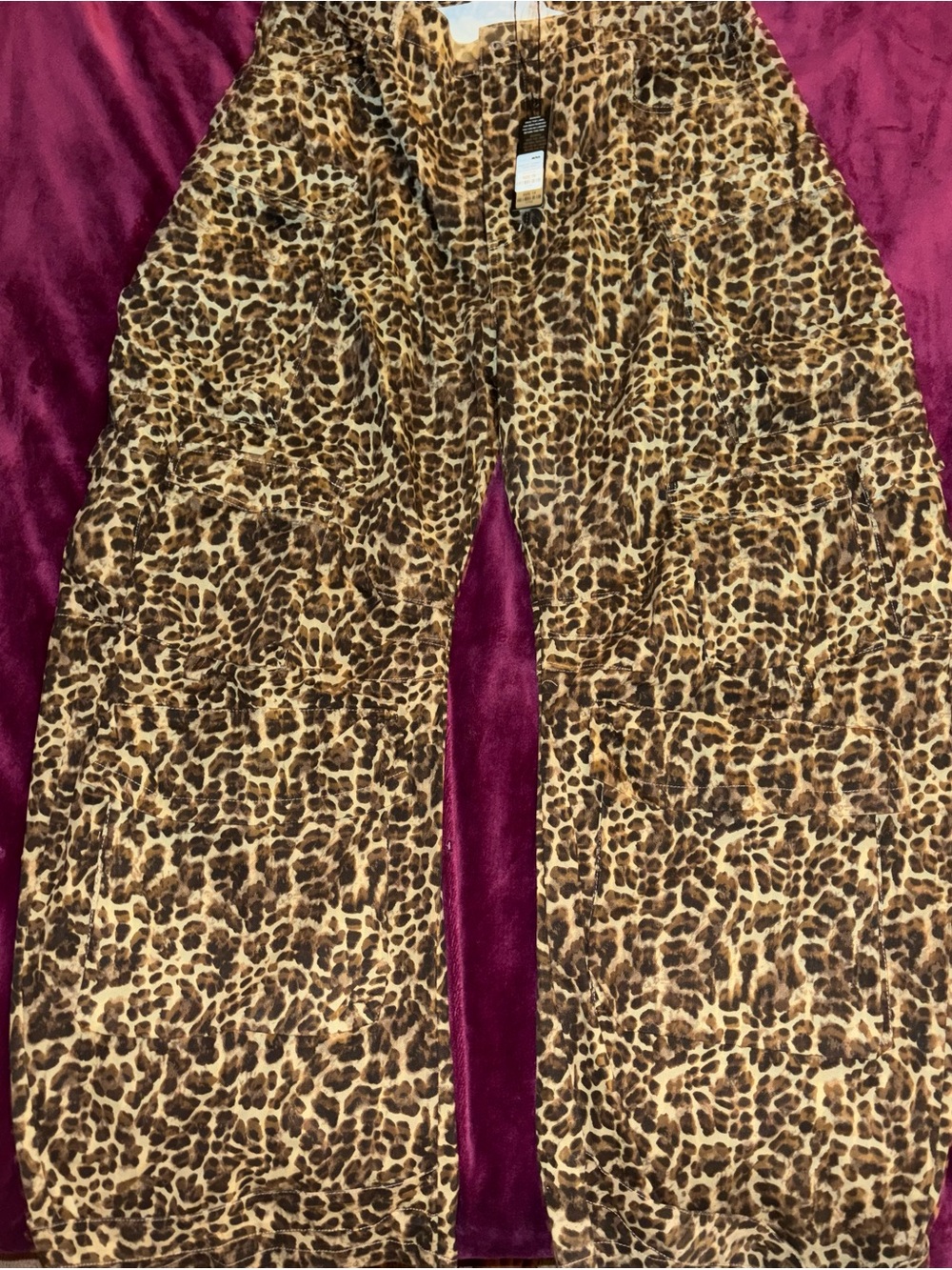 Fashion Nova Wide Leg Leopard Print Pants - Brown/Black - Picture 2 of 8